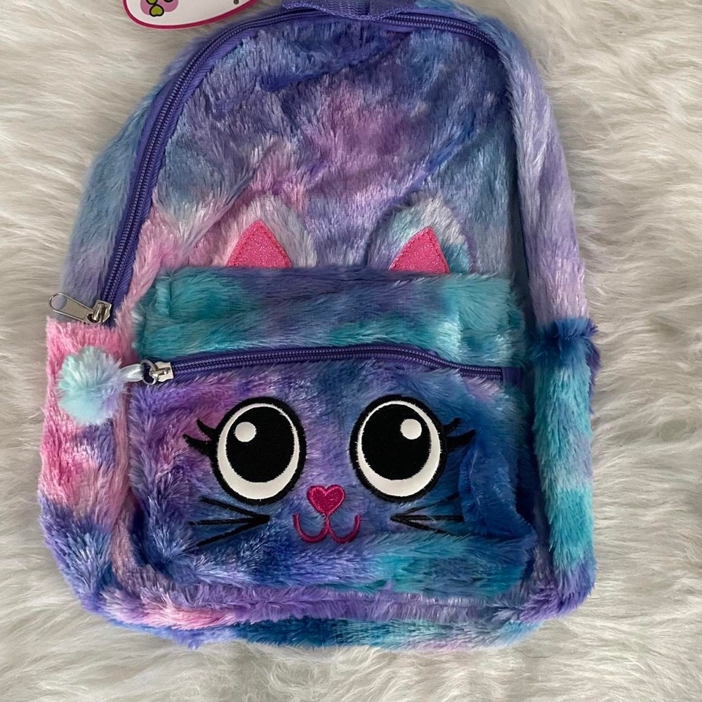 Tie dye Cat mini backpack